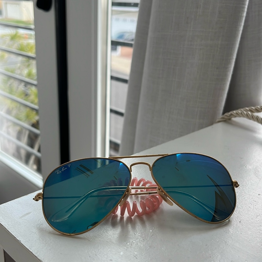 Blue Lens Ray-Bans